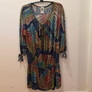 S-Twelve Multicolored Boho Mini Dress